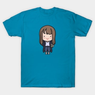 Cute Korean Hip Girl Cartoon T-Shirt